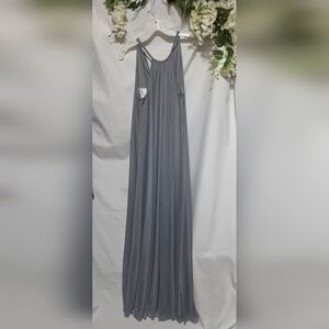 David's Bridal Gray Prom Dress